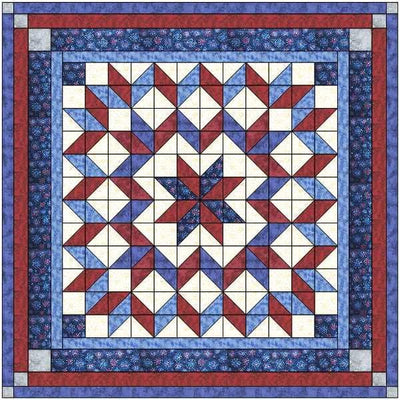 MDG Easy Galaxy Patriotic Star Quilt Kit