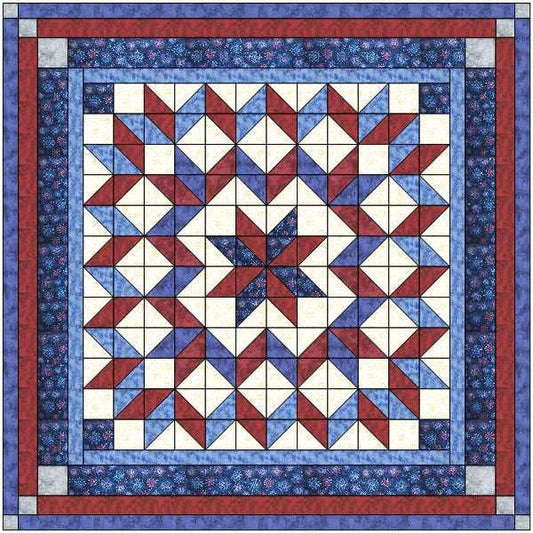 MDG Easy Galaxy Patriotic Star Quilt Kit