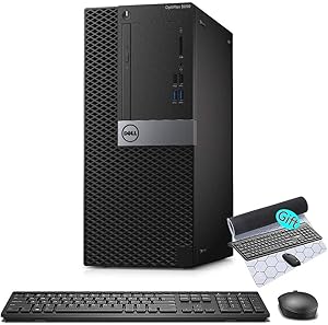 Dell 5050-Tower Mini Tower Desktop: i5-6500, 16GB, 256GB SSD + 2TB HDD, WiFi 6