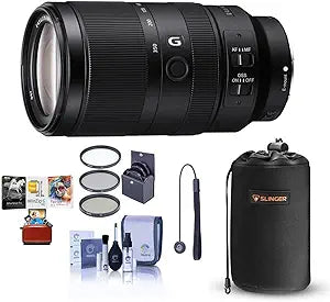 Sony E 70-350mm f/4.5-6.3 G OSS Lens - Filter Kit Bundle
