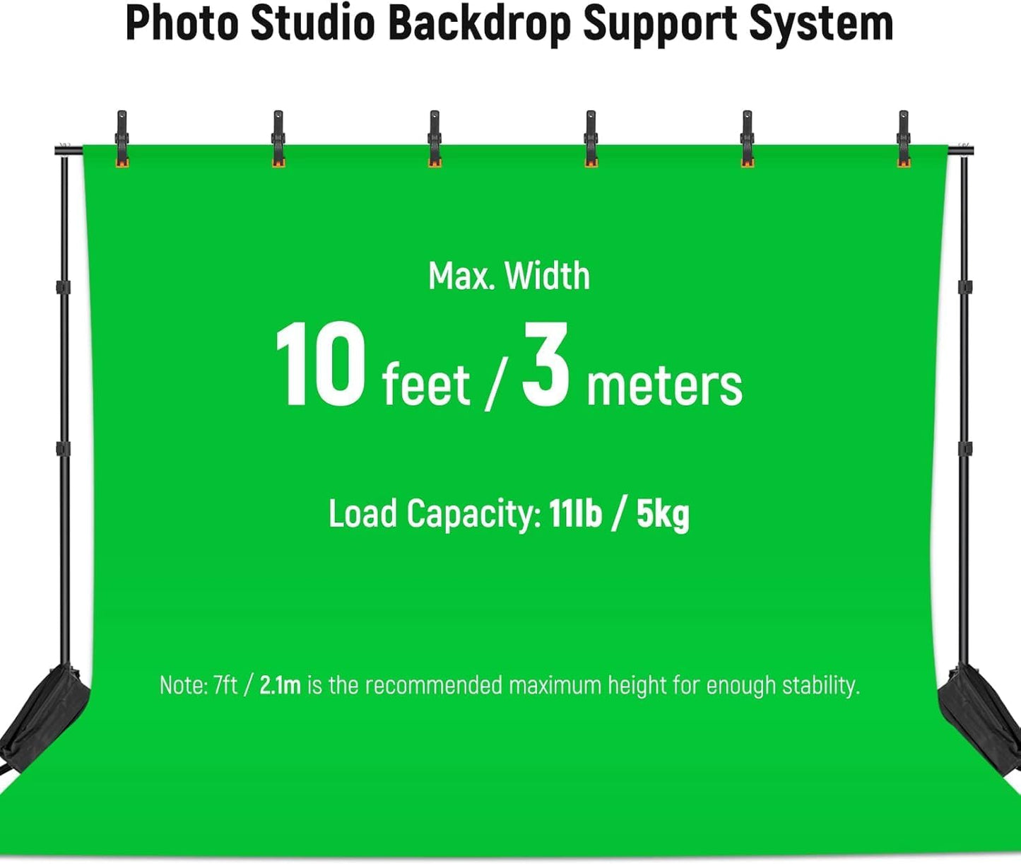 Neewer 10100392 Photo Studio Backdrop Support Kit