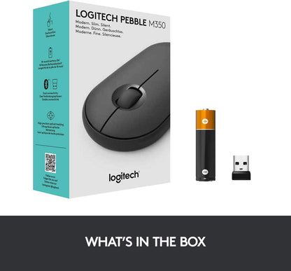 Logitech 910-005743 Pebble Wireless Silent Mouse, Graphite