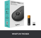 Logitech 910-006517 Pebble Graphite Wireless Silent Mouse