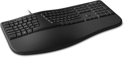 Microsoft 5QH-00001 Ergonomic Wired Keyboard - Black