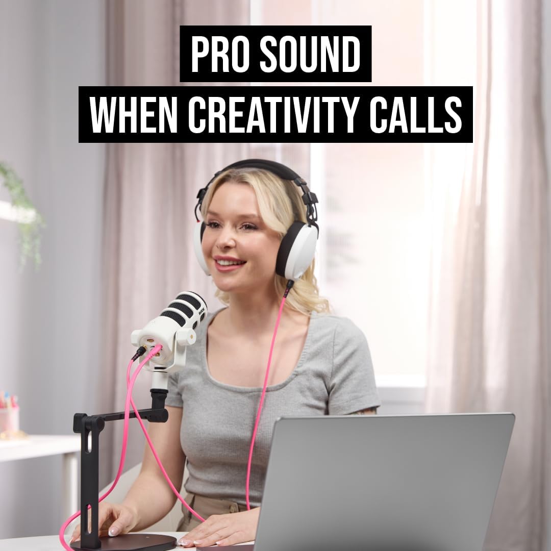 Rode PODMICUSBW White USB Broadcast Microphone