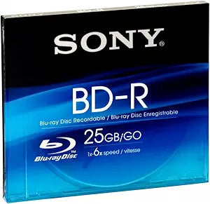 Sony BNR25B BD-R 25GB Single Layer Disc