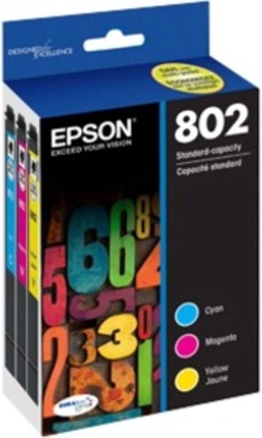 Epson T802520-S 802 DURABrite Color Ink Combo Pack