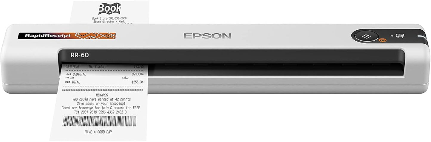 Epson B11B252204 RapidReceipt RR-60 Mobile Document Scanner
