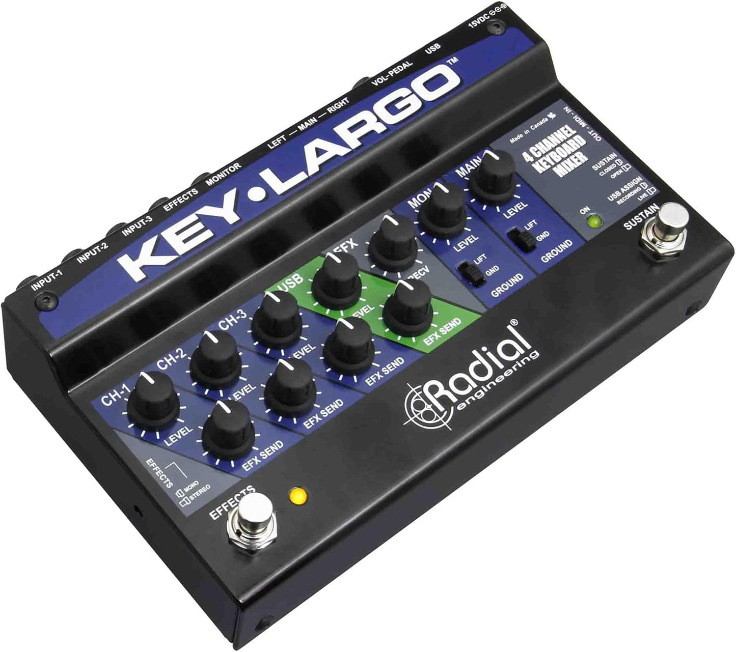 Radial Engineering FBA_R800 1427 00 Key Largo Keyboard Mixer