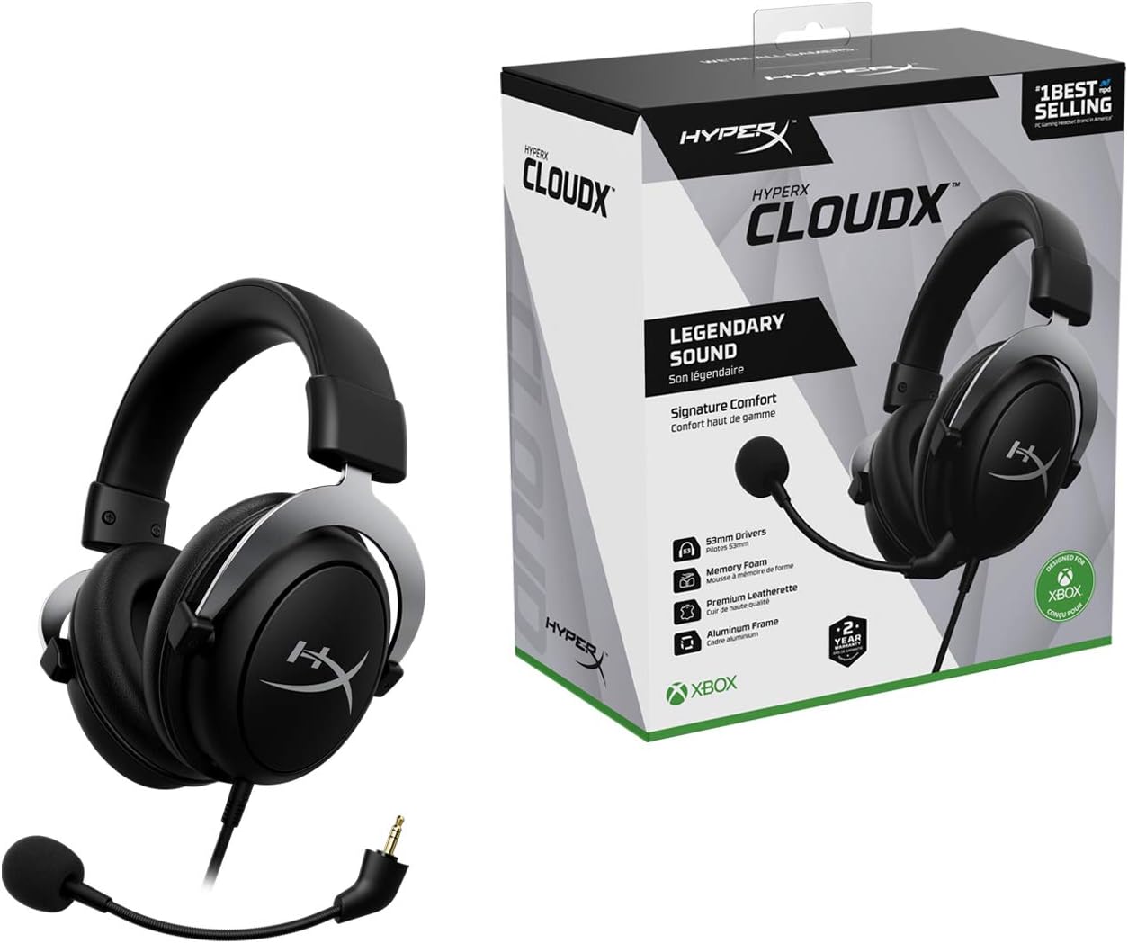HyperX CLOO3 600721CF CloudX Xbox Licensed Gaming Headset