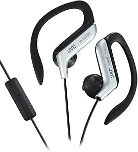 JVC HAEBR80S Sports Clip Headphones - Silver, Sweatproof