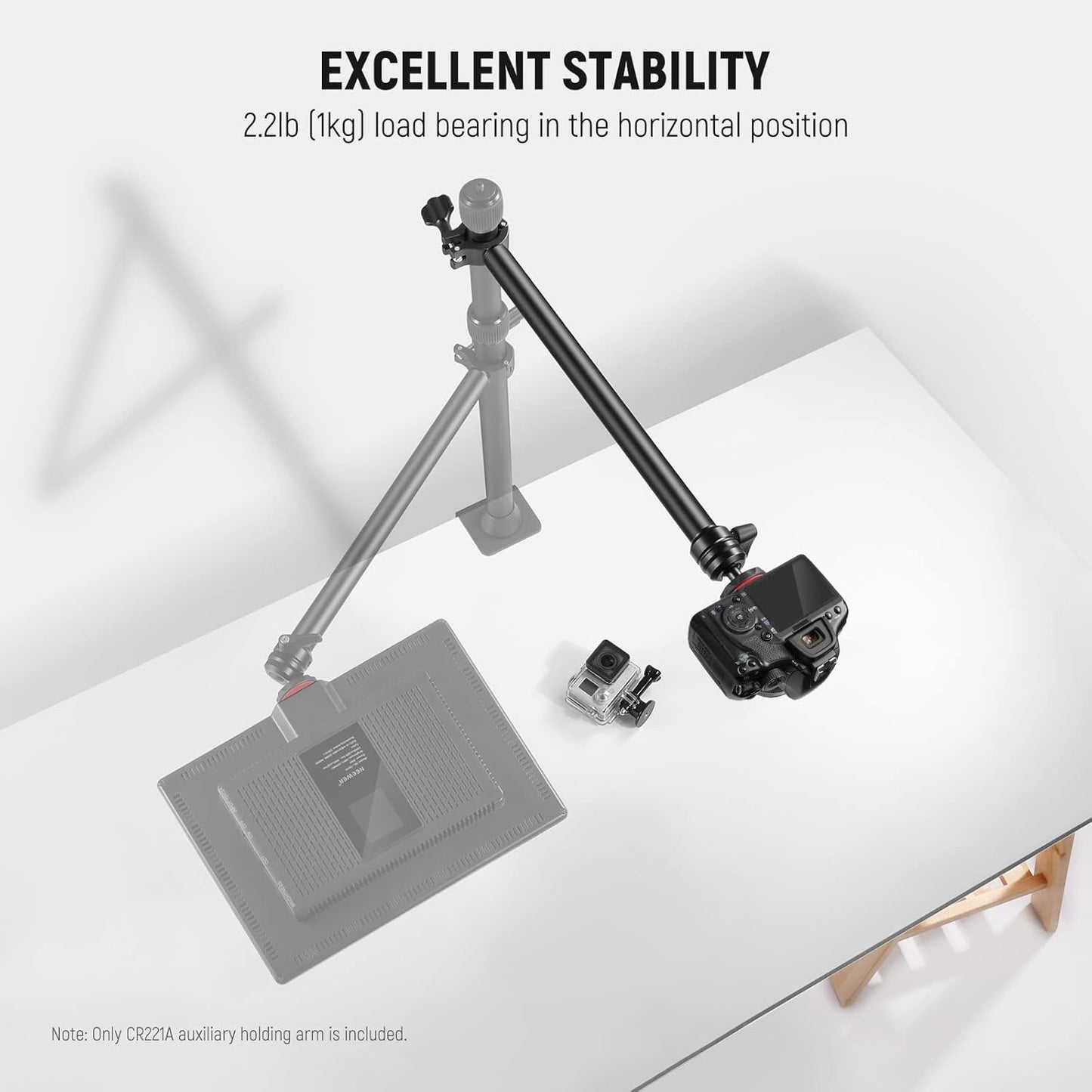 Neewer CR221A Overhead Camera Stand with Holding Arm