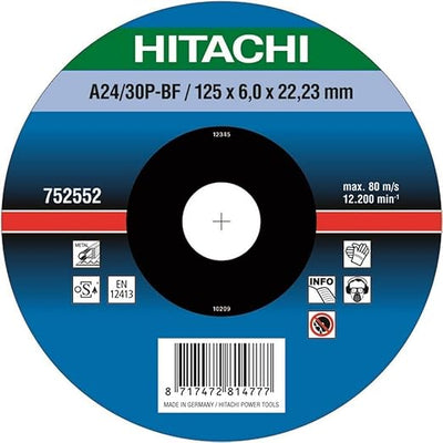Hitachi 752552 Metal Cutting Discs 125mm