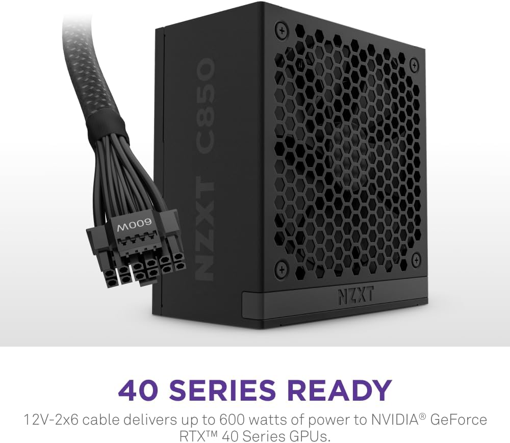 NZXT PA-8G2BB-US C850 Gold ATX 3.1 Fully Modular PSU 850W