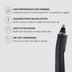 Panasonic ER-GN70-K Vacuum Nose & Ear Hair Trimmer