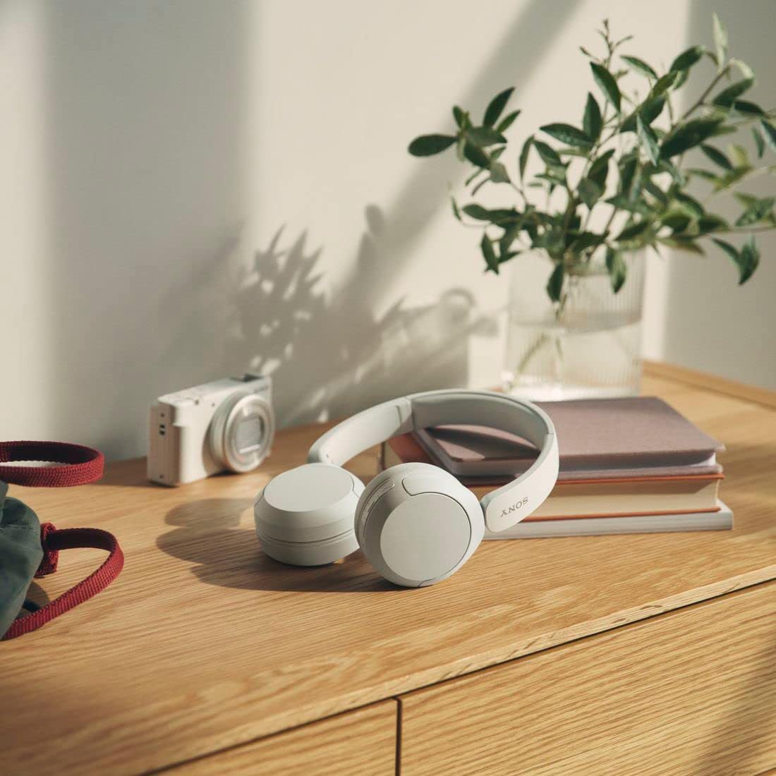 Sony WH-CH520 WZ Wireless Bluetooth On-Ear Headphones - White