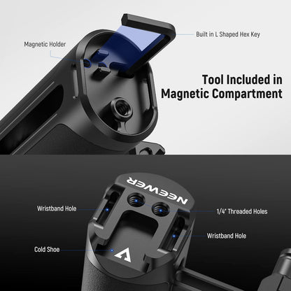 Neewer CA017H NATO Side Handle Grip Aluminum Camera Handgrip