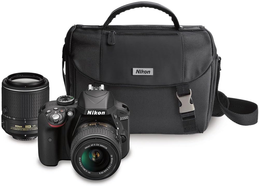 Nikon 13473 D3300 DSLR Camera Kit 18-55mm, 55-200mm