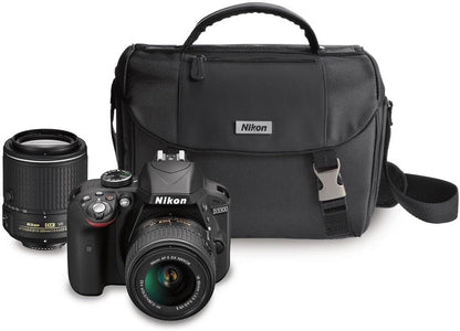 Nikon 13473 D3300 DSLR Camera Kit 18-55mm, 55-200mm