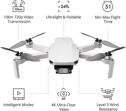 DJI CP.MA.00000306.01 Mini 2 Fly More Combo 4K Drone