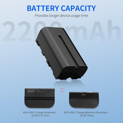 FEELWORLD AA-ANP55-OF-EU NP-F550 Battery USB-C Rechargeable