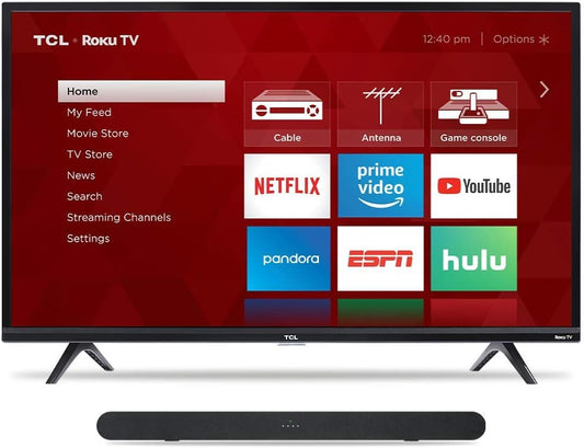 TCL 49" TV & Alto 6 Sound Bar Combo