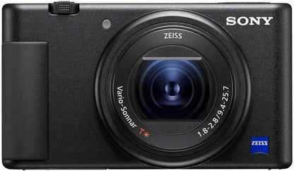Sony Vlog ZV-1 4K Camera with Bluetooth Grip & 64GB SD Card