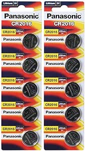 Panasonic CR2016 Lithium Coin Battery 10-Pack