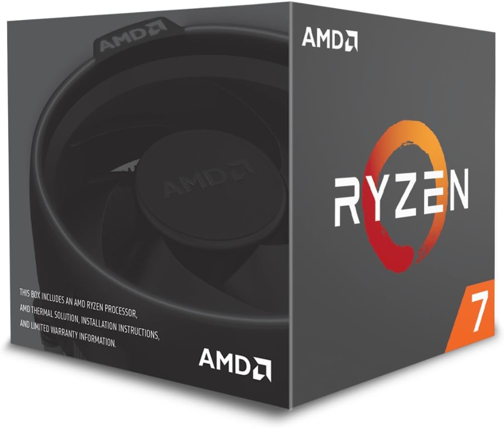 AMD YD2700BBAFBOX Ryzen 7 2700 Processor LED Cooler