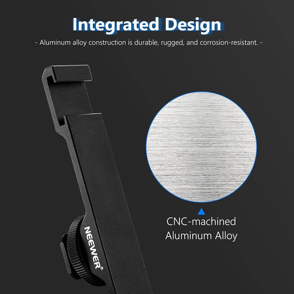 Neewer 10100281 Dual Cold Shoe Mount Extension Bracket