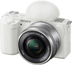Sony ILCZV-E10L/W ZV-E10 White Mirrorless Vlogging Camera Kit