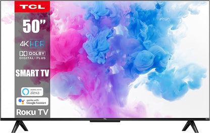 TCL 50S4 50" 4K Smart TV No Stands - Renewed Wall Mount