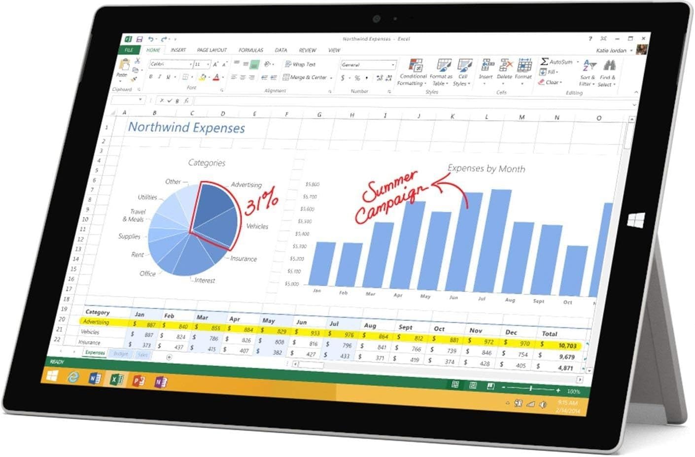 Microsoft PY2-00001 Surface Pro 3 i5 Tablet