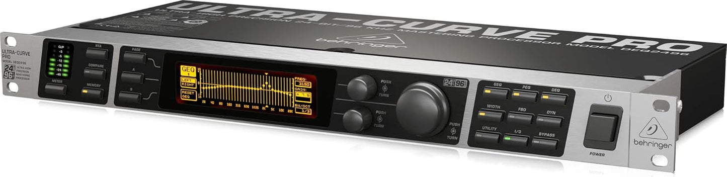 Behringer DEQ2496 Ultracurve Pro Equalizer Mastering Processor