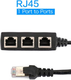 Crucial RJ45 Ethernet Splitter 1 Male to 3 Female