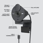 Logitech Brio 300 USB-C Webcam 1080p (Renewed)