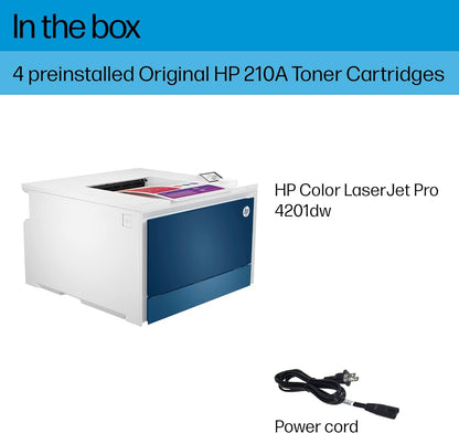 HP Color LaserJet Pro 4201dw Wireless Laser Printer (Renewed)