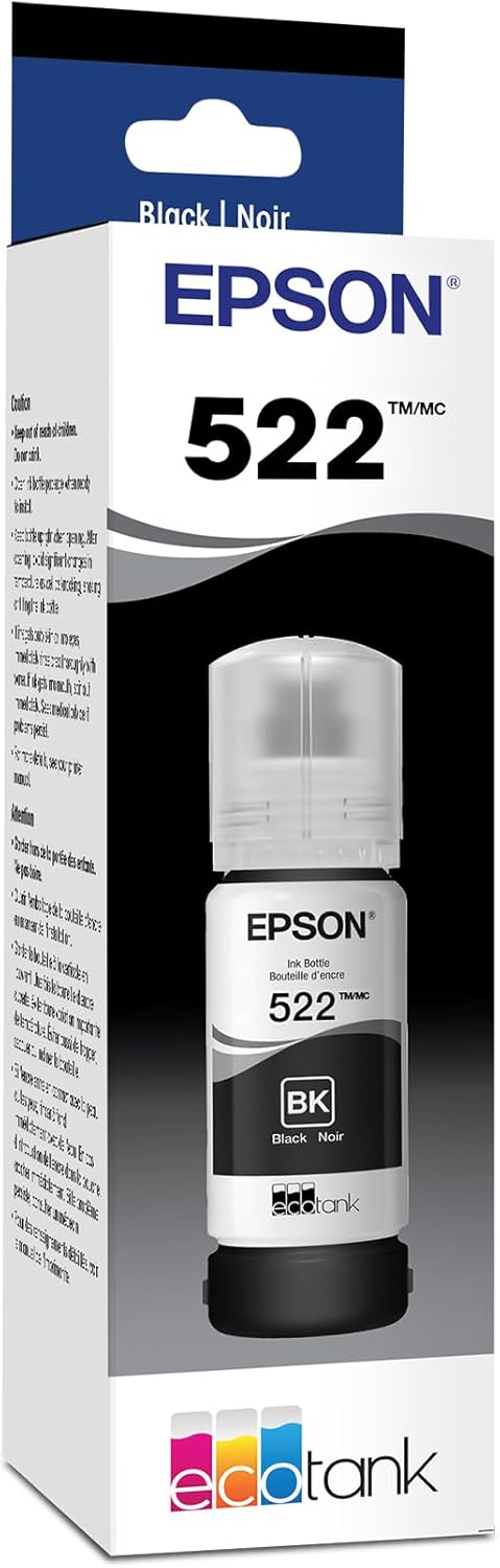 Epson T522120-S EcoTank Black Ink Bottle Ultra High Capacity