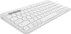 Logitech 920-011776 Pebble Keys 2 K380s Bluetooth Keyboard - White