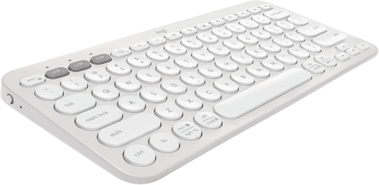 Logitech 920-011776 Pebble Keys 2 K380s Bluetooth Keyboard - White