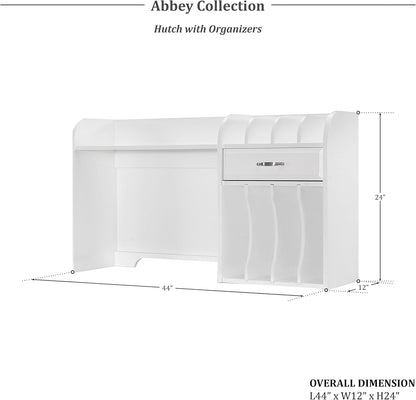 Lexicon 194840163589 Abbey Hutch with Organizers White