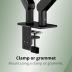 AOC AM420G Dual Monitor Desk Mount - 17-34 Inch Adjustable Stand