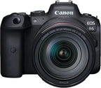 Canon 4082C012 EOS R6 - 24-105mm Lens + Accessories Bundle (Renewed)