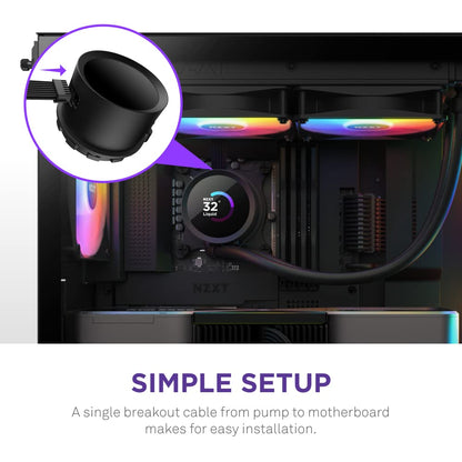 NZXT RL-KR240-B1 Kraken 240 RGB Liquid Cooler