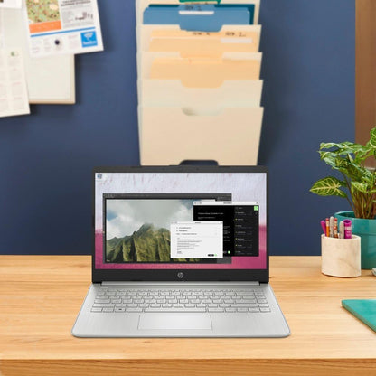 HP 14" Student Laptop Celeron N4120 16GB 384GB Storage