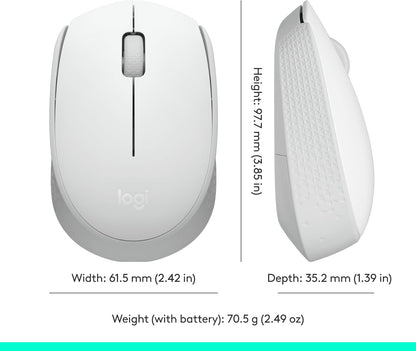 Logitech M170 Off-White Wireless Mouse for PC