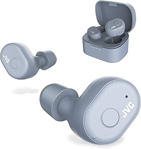 JVC HAA10TH Truly Wireless Earbuds Misty Gray Bluetooth — main product image