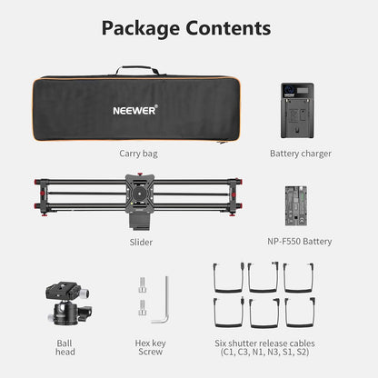 Neewer ER1-80 31.5" Motorized Camera Slider with App Control