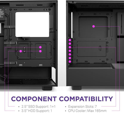NZXT CC-H51EB-01 H5 Elite Compact ATX Gaming Case