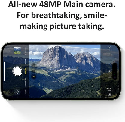 Apple MTM73LL/A iPhone 15 256GB Blue Unlocked Renewed